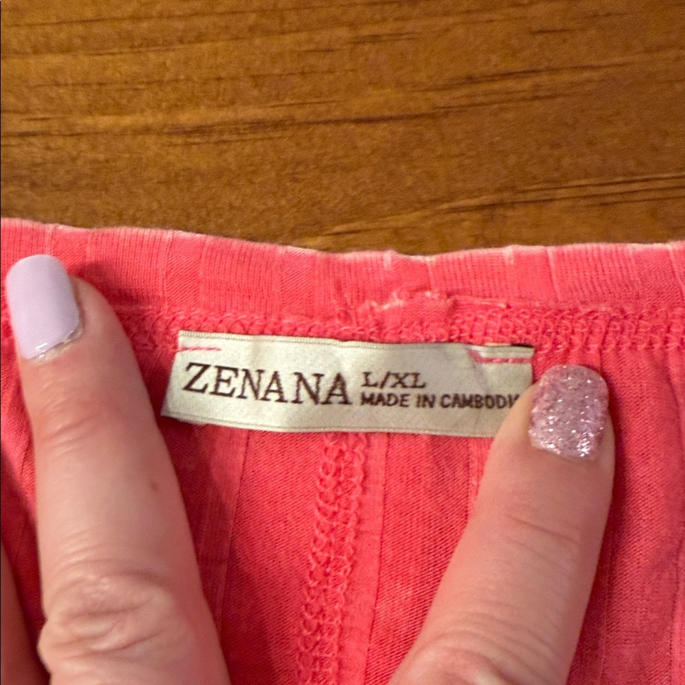 Zenana Outfitters Pink Ribbed Top - Picture 2 of 4